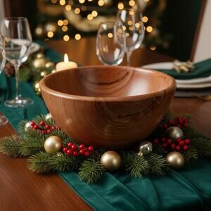 Hand Turned Black Cherry Wood Bowl
